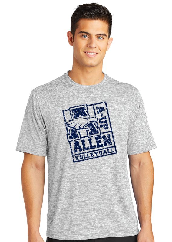 Allen Volleyball - Stamp - Electric Dri-Fit Short Sleeve