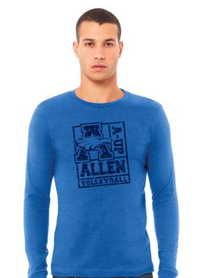 Allen Volleyball - Stamp - Bella+Canvas Long Sleeve