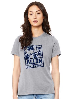 Allen Volleyball - Stamp - Bella+Canvas Ladies