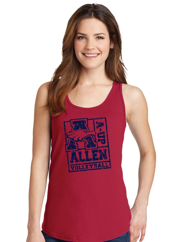 Allen Volleyball - Stamp - Cotton Tank