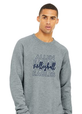 Allen Volleyball - Repeat - Bella+Canvas Crew Sweatshirt