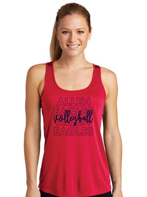 Allen Volleyball - Repeat - Dri-Fit Racerback Tank