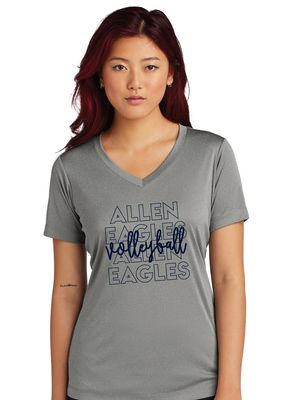 Allen Volleyball - Repeat - Dri-Fit V-Neck