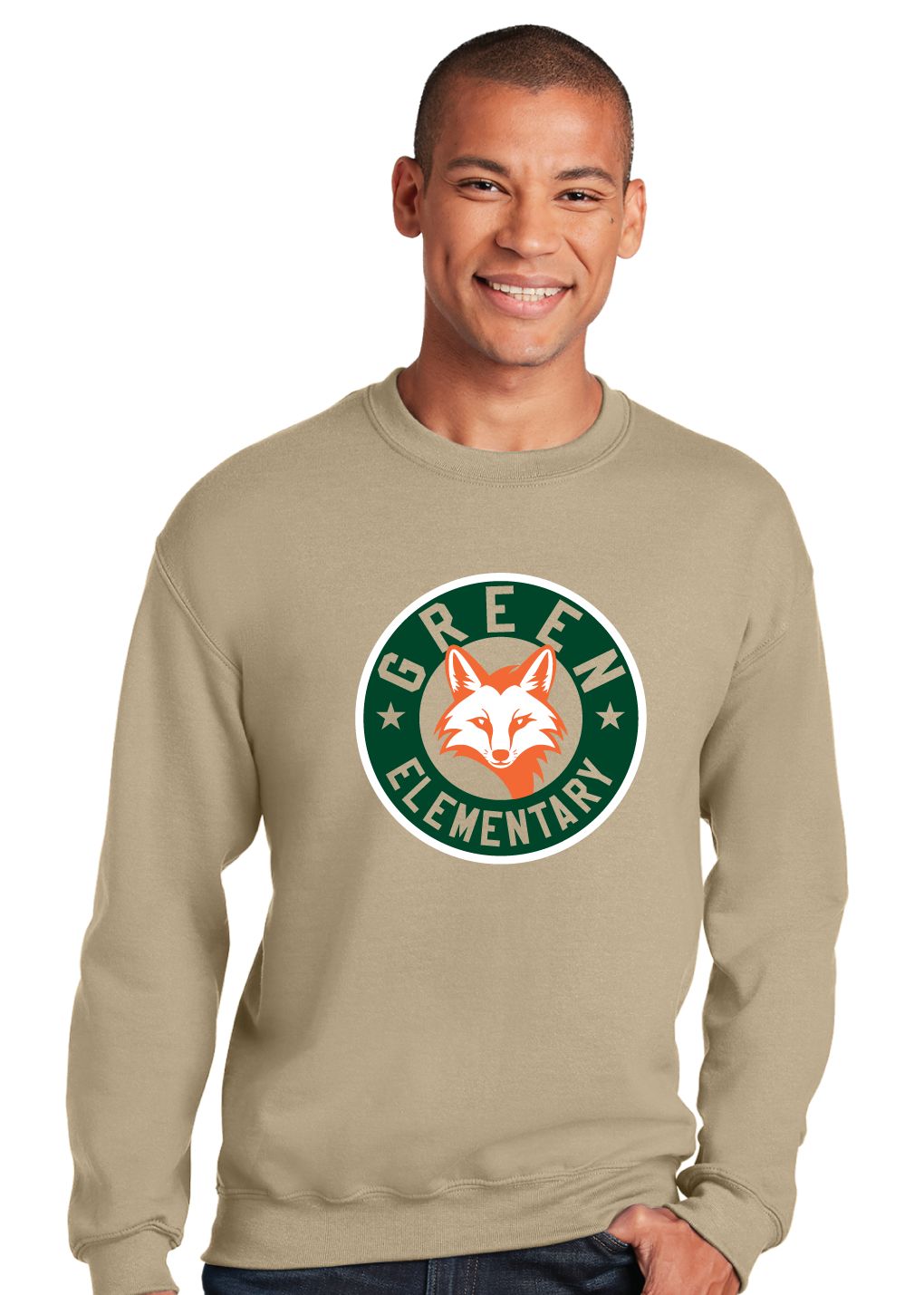 Green Explorers - Circle Fox - Crew Sweatshirt