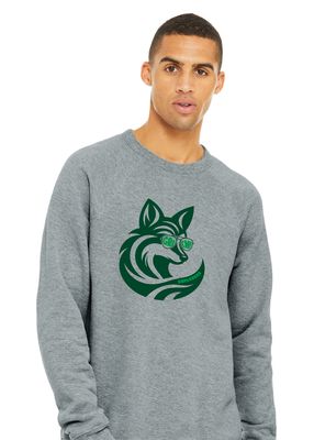 Green Explorers - Sunglasses Fox - Bella+Canvas Crew Sweatshirt