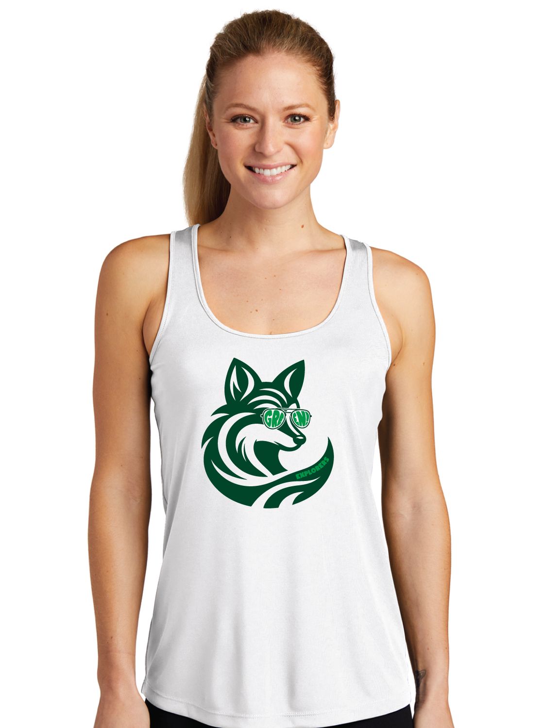 Green Explorers - Sunglasses Fox - Dri-Fit Racerback Tank