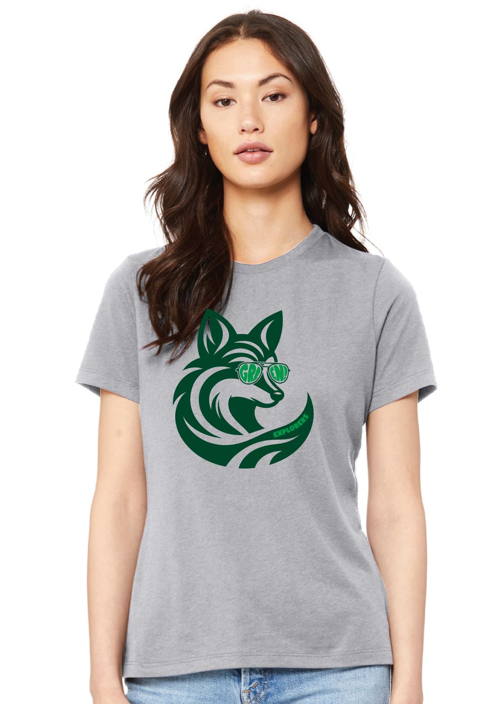 Green Explorers - Sunglasses Fox - Bella+Canvas Ladies