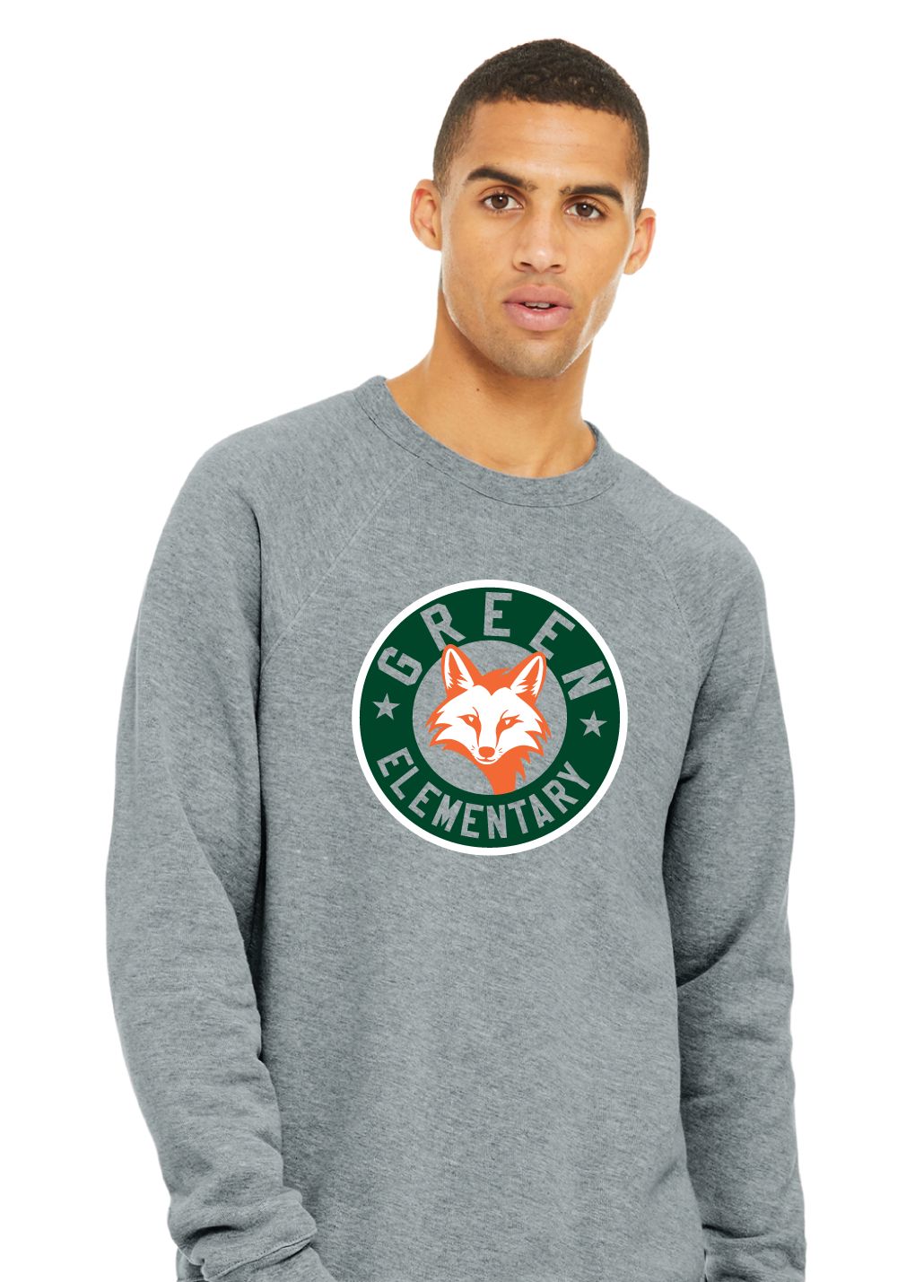 Green Explorers - Circle Fox - Bella+Canvas Crew Sweatshirt