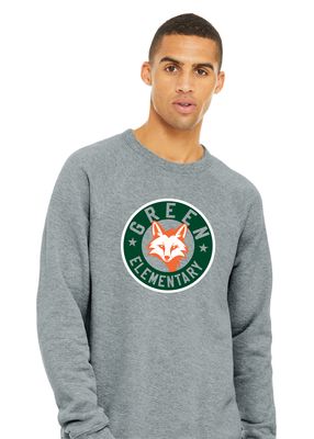Green Explorers - Circle Fox - Bella+Canvas Crew Sweatshirt