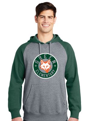 Green Explorers - Circle Fox - Raglan Hoodie