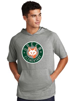 Green Explorers - Circle Fox - Short Sleeve Hoodie