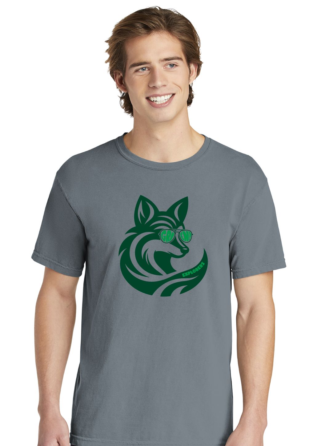 Green Explorers - Sunglasses Fox - Comfort Colors Short Sleeve