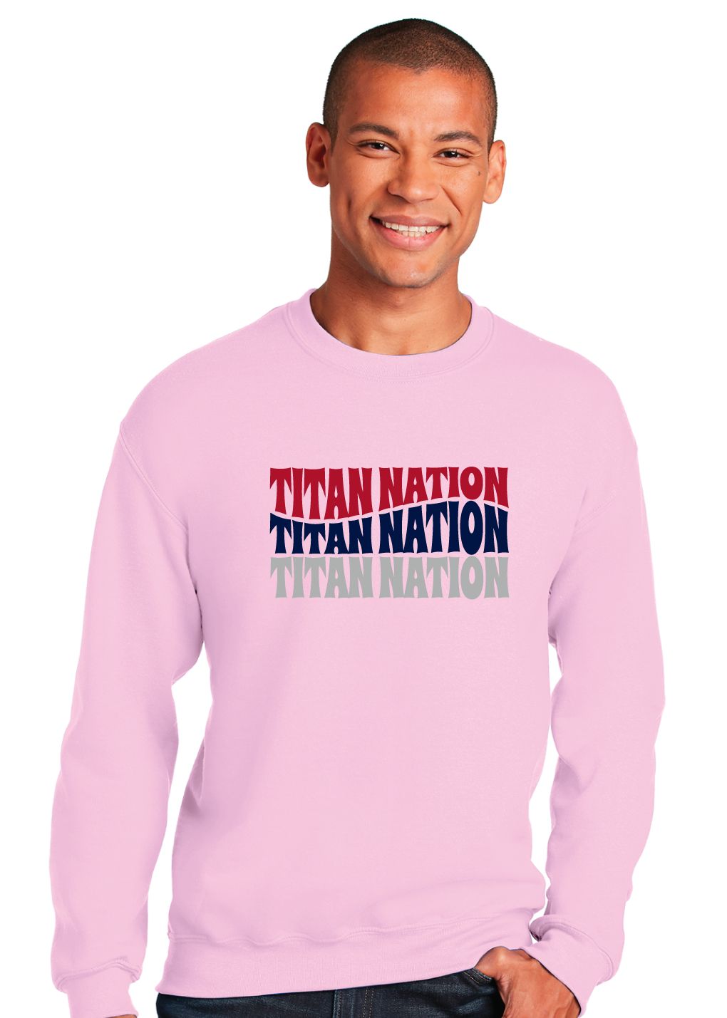 Centennial Football - Titan Nation - Crew Sweatshirt
