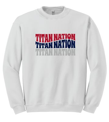 Centennial Football - Titan Nation - Crew Sweatshirt