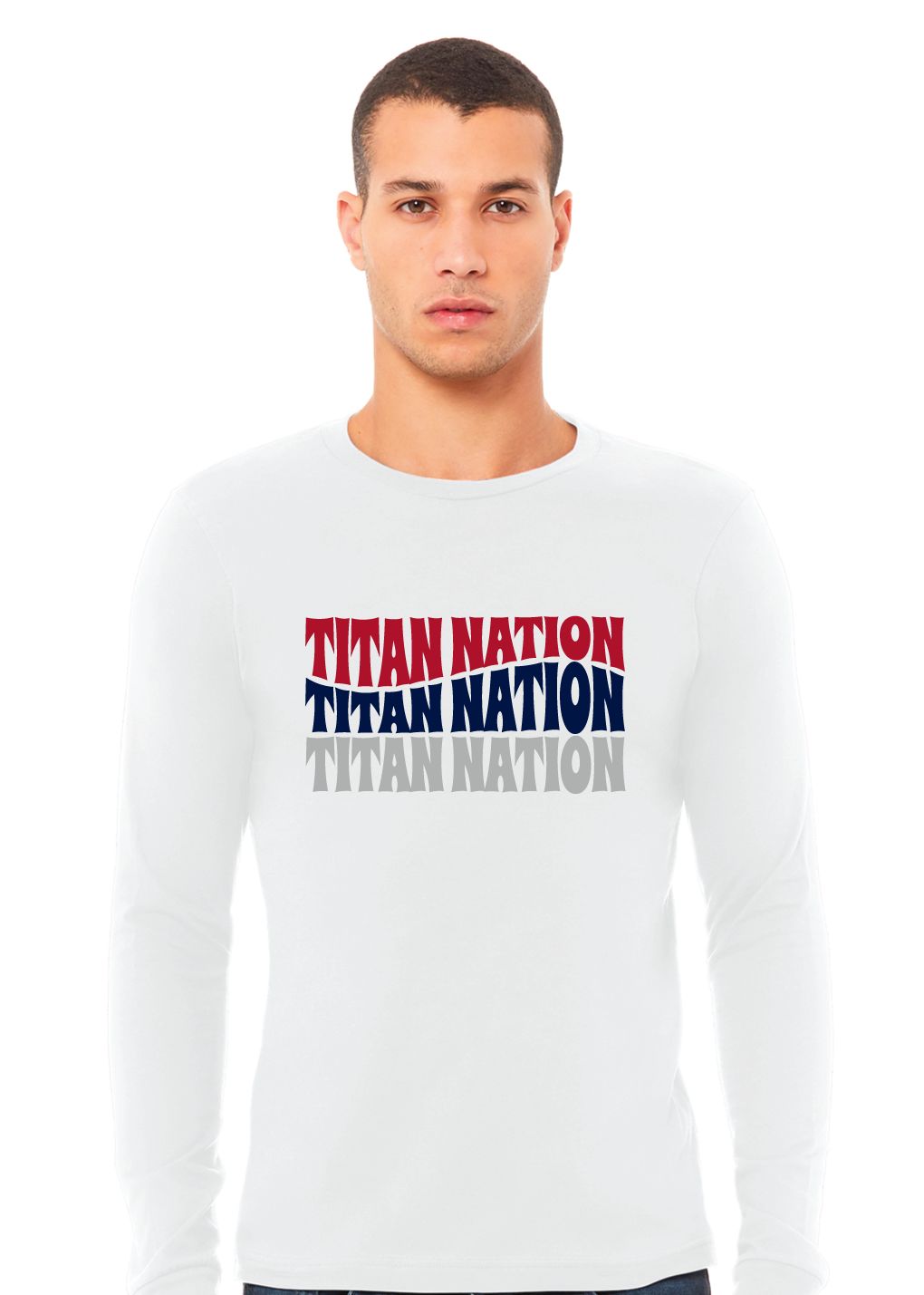 Centennial Football - Titan Nation - Bella+Canvas Long Sleeve
