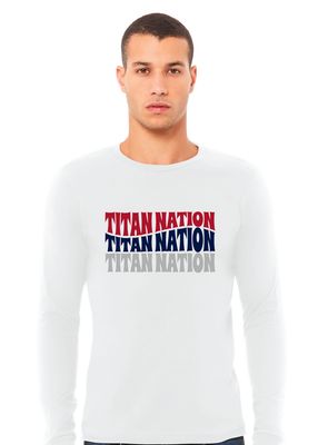 Centennial Football - Titan Nation - Bella+Canvas Long Sleeve