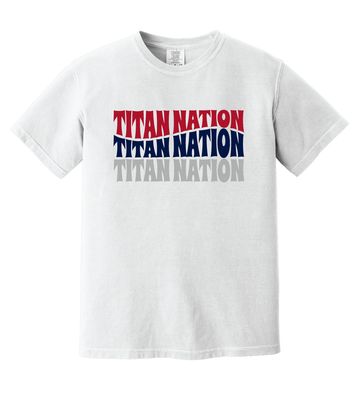 Centennial Football - Titan Nation - Comfort Colors Short Sleeve
