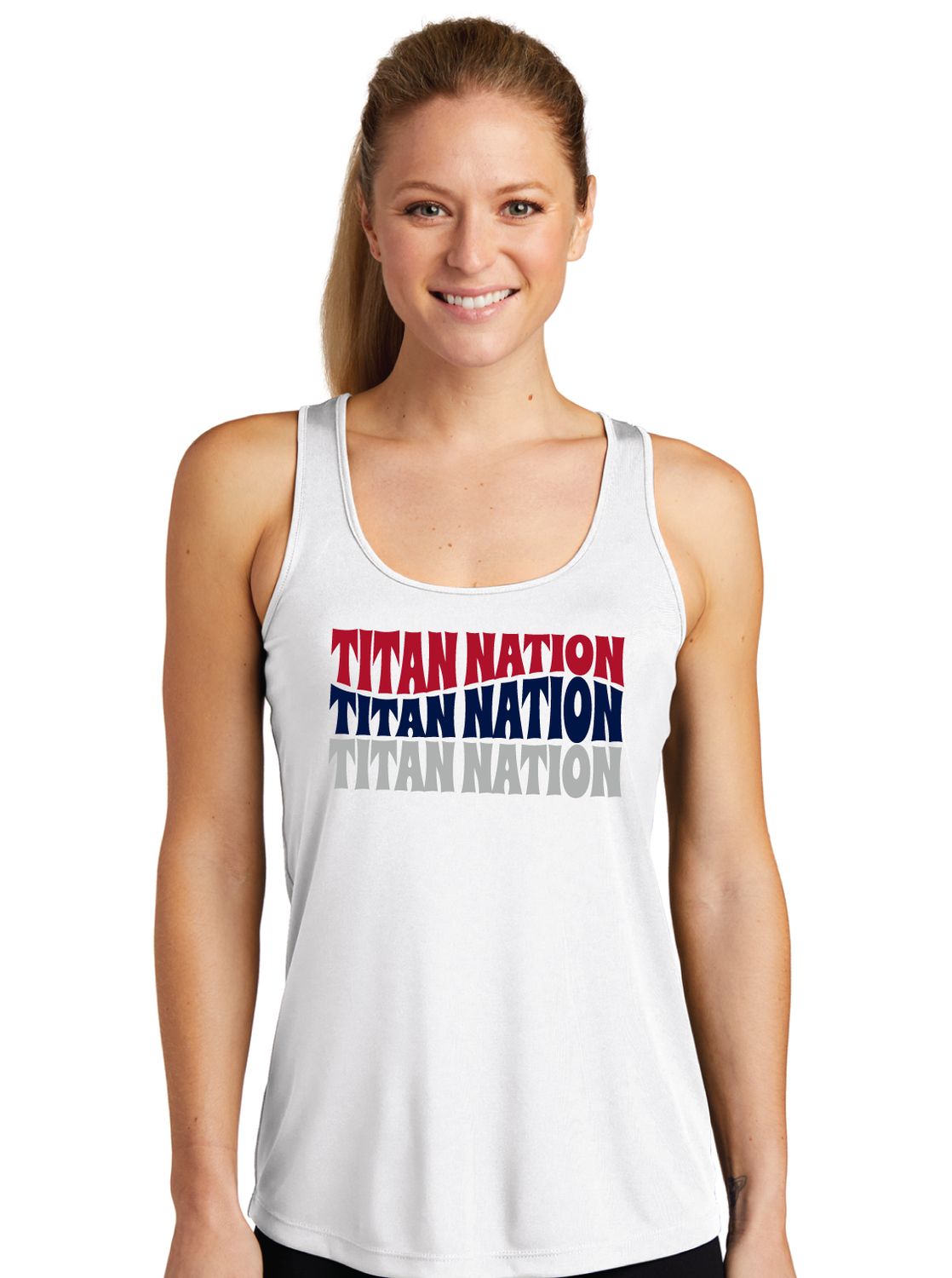 Centennial Football - Titan Nation - Dri-Fit Racerback Tank