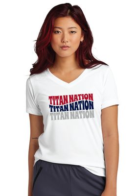 Centennial Football - Titan Nation - Dri-Fit V-Neck