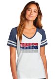 Centennial Football - Titan Nation - Game V-Neck Tee