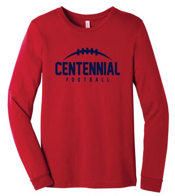 Centennial Football - Laces - Bella+Canvas Long Sleeve