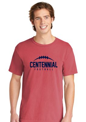 Centennial Football - Laces - Comfort Colors Short Sleeve