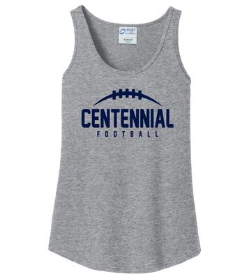 Centennial Football - Laces - Cotton Tank