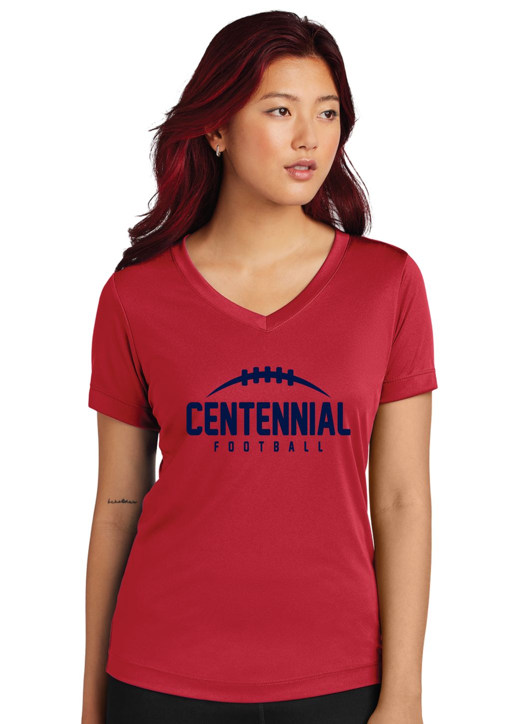 Centennial Football - Laces - Dri-Fit V-Neck