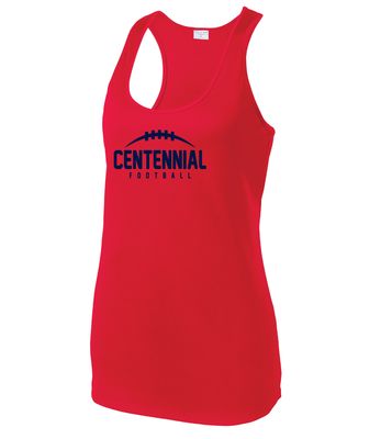 Centennial Football - Laces - Dri-Fit Racerback Tank