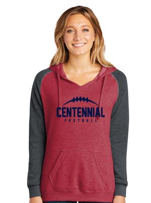 Centennial Football - Laces - Lightweight Raglan Hoodie