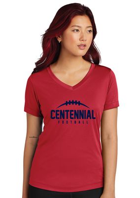 Centennial Football - Laces - Dri-Fit V-Neck