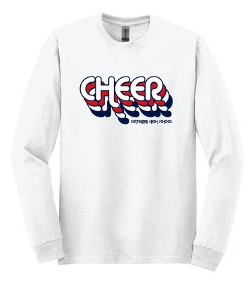 Centennial Cheer - Retro Stacked - Long Sleeve
