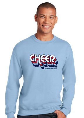 Centennial Cheer - Retro Stacked - Crew Sweatshirt