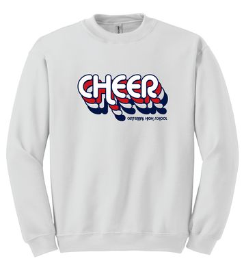 Centennial Cheer - Retro Stacked - Crew Sweatshirt