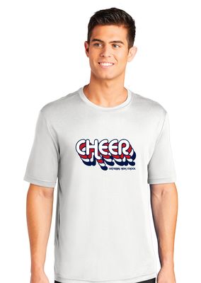 Centennial Cheer - Retro Stacked - Dri-Fit Short Sleeve