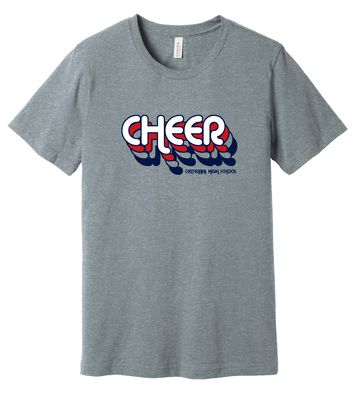 Centennial Cheer - Retro Stacked - Bella+Canvas Short Sleeve