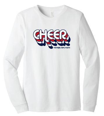 Centennial Cheer - Retro Stacked - Bella+Canvas Long Sleeve