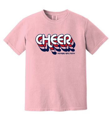 Centennial Cheer - Retro Stacked - Comfort Colors Short Sleeve
