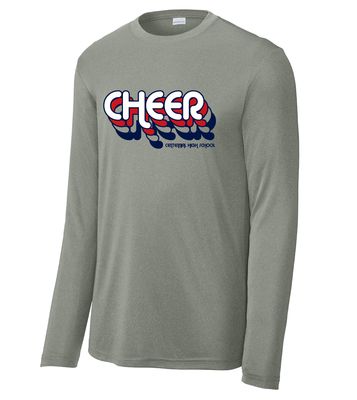 Centennial Cheer - Retro Stacked - Dri-Fit Long Sleeve
