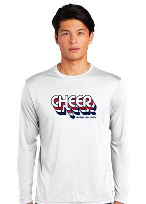 Centennial Cheer - Retro Stacked - Dri-Fit Long Sleeve