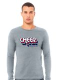 Centennial Cheer - Retro Stacked - Bella+Canvas Long Sleeve