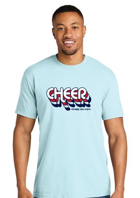 Centennial Cheer - Retro Stacked - Comfort Colors Short Sleeve