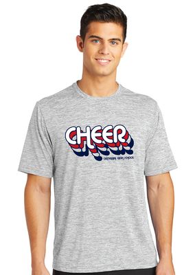 Centennial Cheer - Retro Stacked - Electric Dri-Fit Short Sleeve