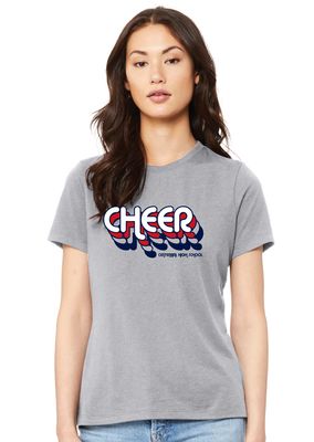 Centennial Cheer - Retro Stacked - Bella+Canvas Ladies