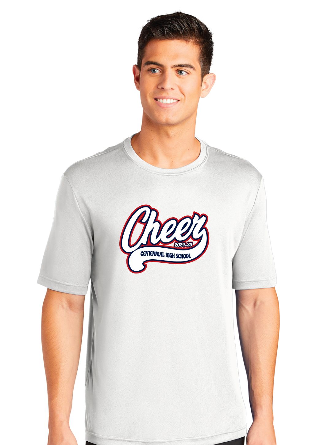 Centennial Cheer - Cursive - Dri-Fit Short Sleeve