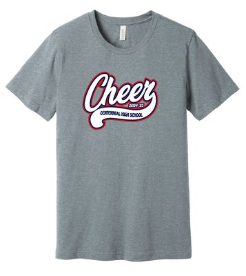 Centennial Cheer - Cursive - Bella+Canvas Short Sleeve