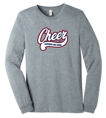 Centennial Cheer - Cursive - Bella+Canvas Long Sleeve