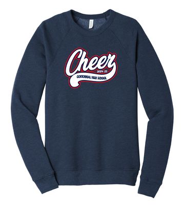 Centennial Cheer - Cursive - Bella+Canvas Crew Sweatshirt