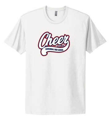 Centennial Cheer - Cursive - Next Level Short Sleeve