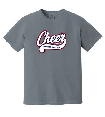 Centennial Cheer - Cursive - Comfort Colors Short Sleeve